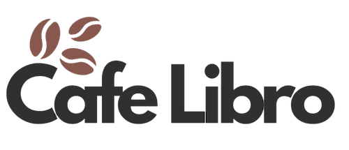Cafe Libro Logo with Coffee Beans