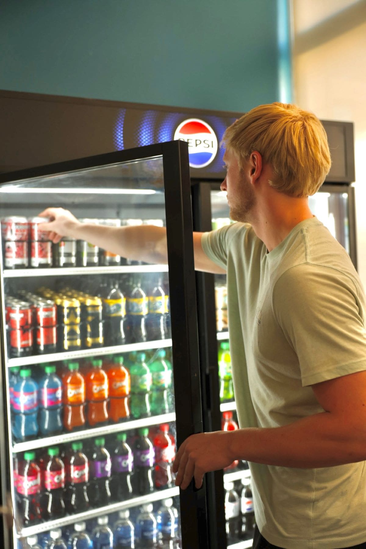 Grabbing a snack