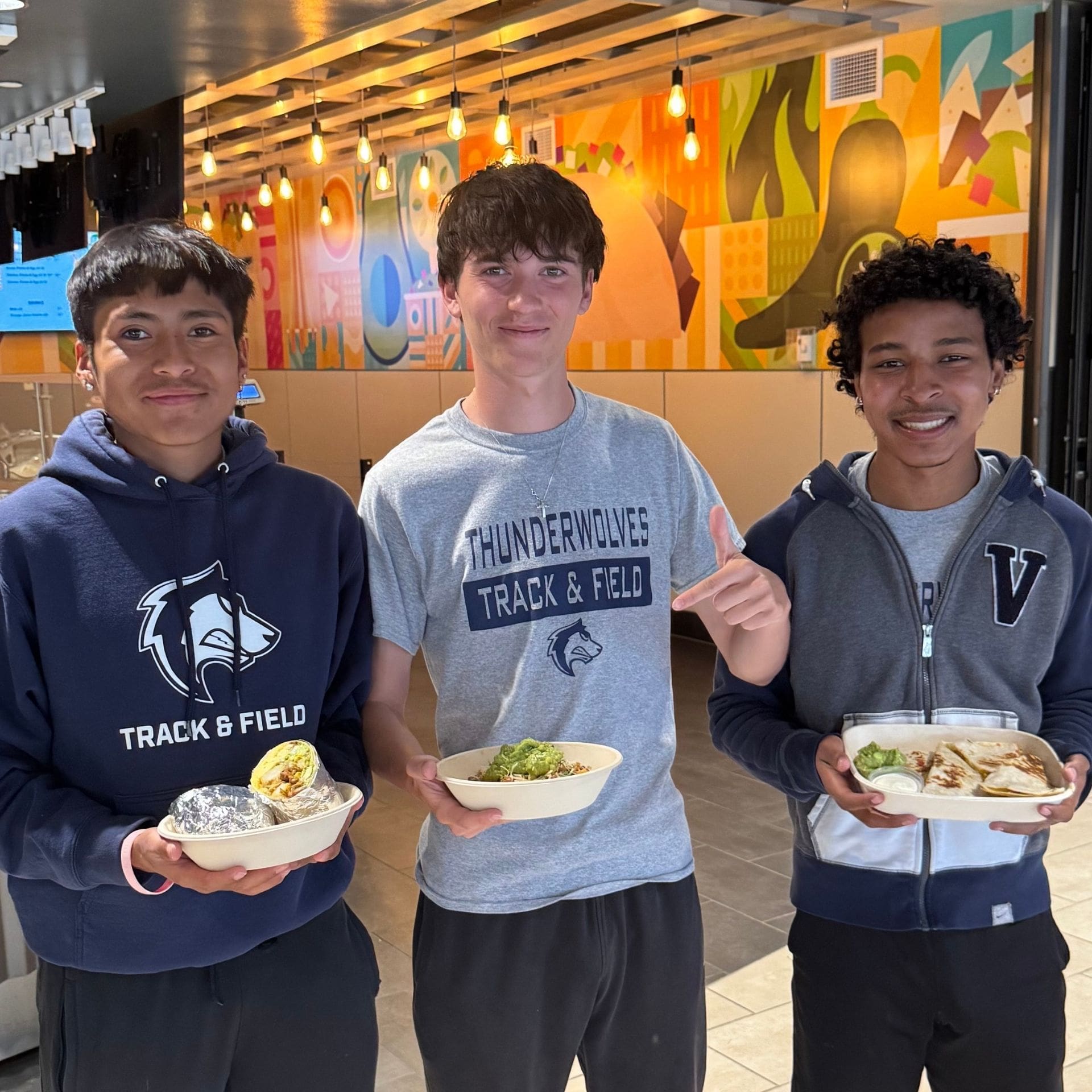 kids eating qdoba